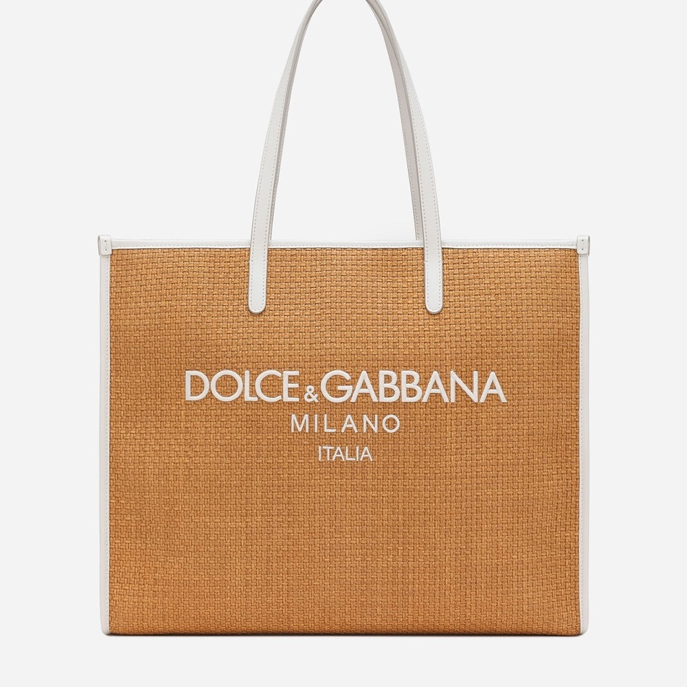 Dolce & Gabbana Raffia Large Shopper Bag